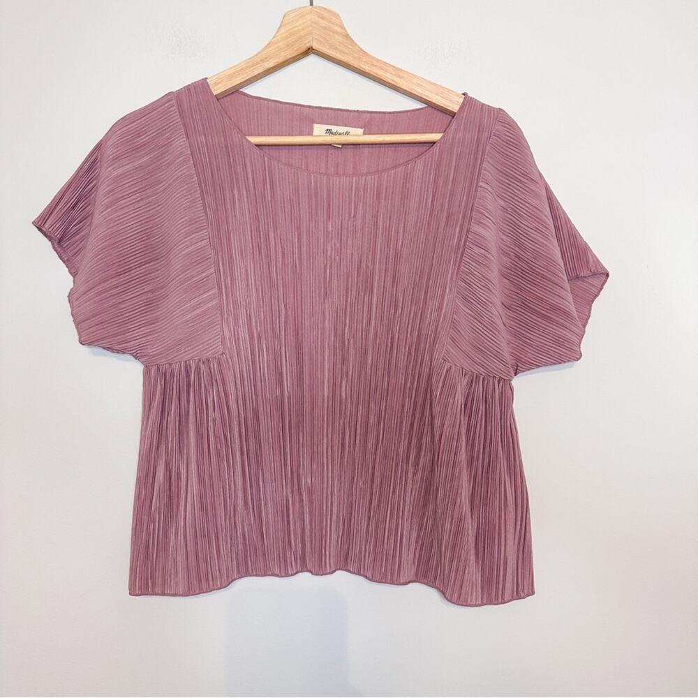 Madewell Texture & Thread Micropleat Top